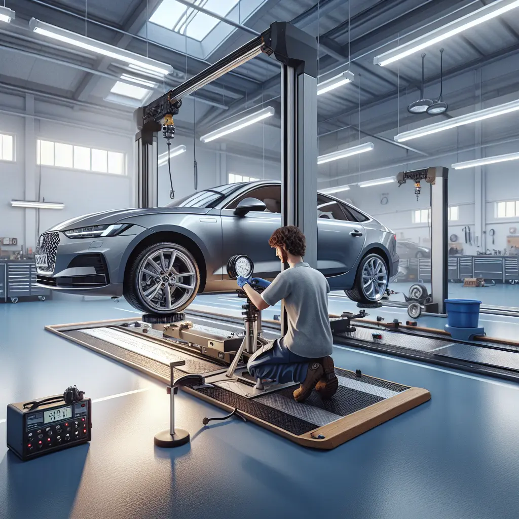 ADAS board with alignment heads.