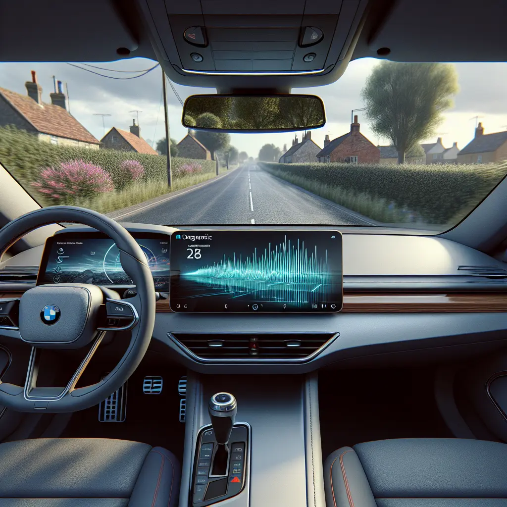 Windscreen camera during road calibration.